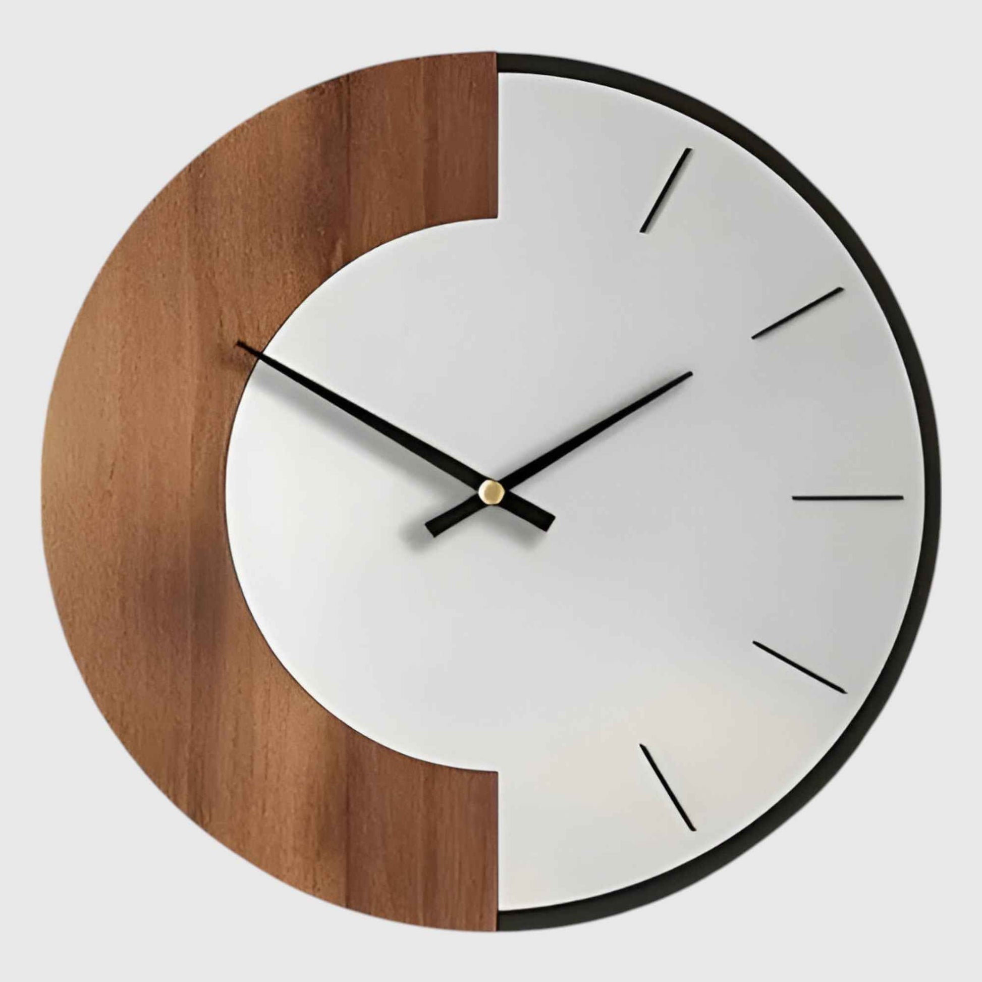 Horloges murales : Grande Horloge Murale en Bois Naturel - Élégance et Authenticité avec Horloge Murale en Bois Naturel dans de Marche Lino