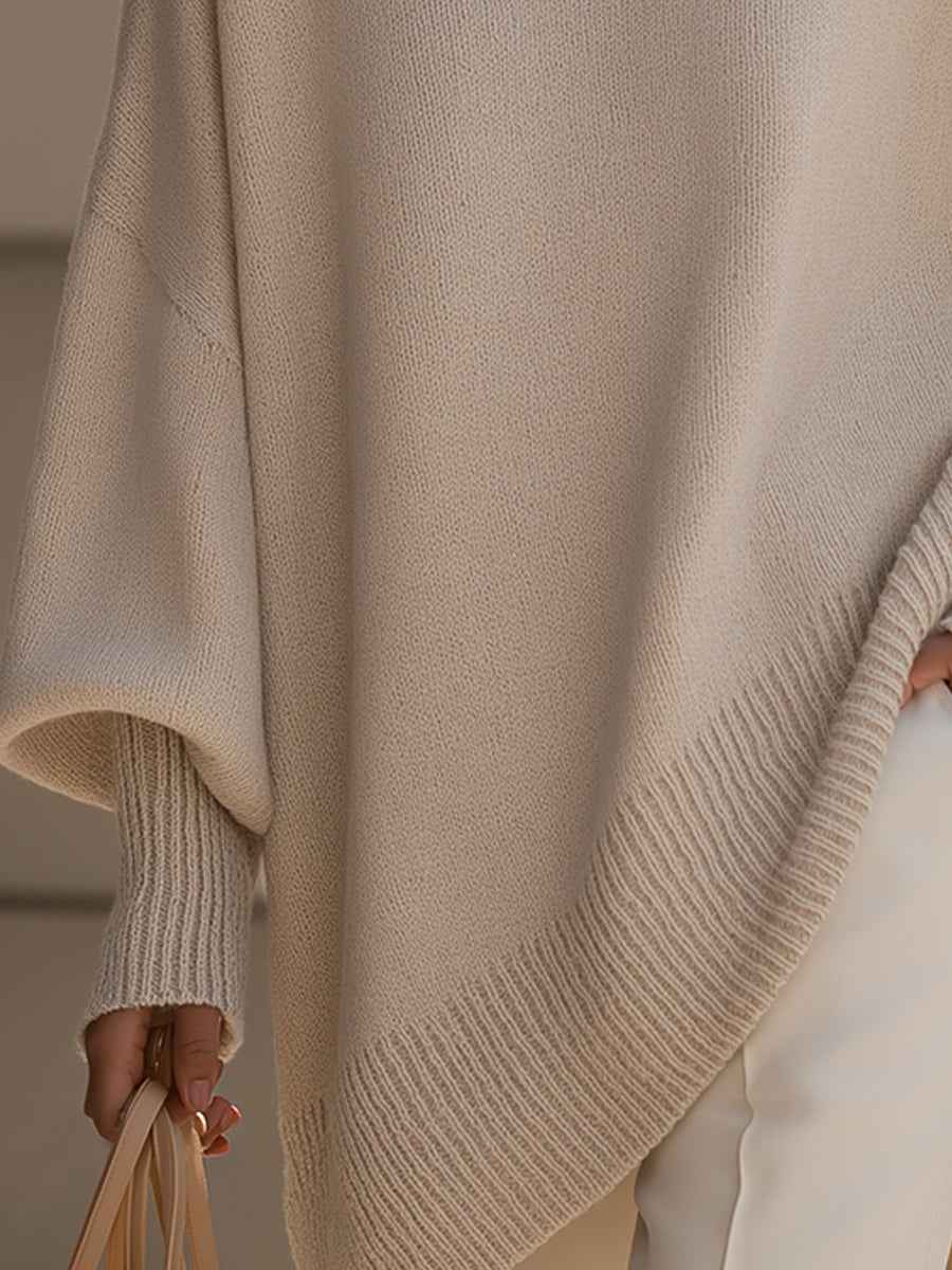 Mandy – Poncho oversize : Élégance stylée et sans effort