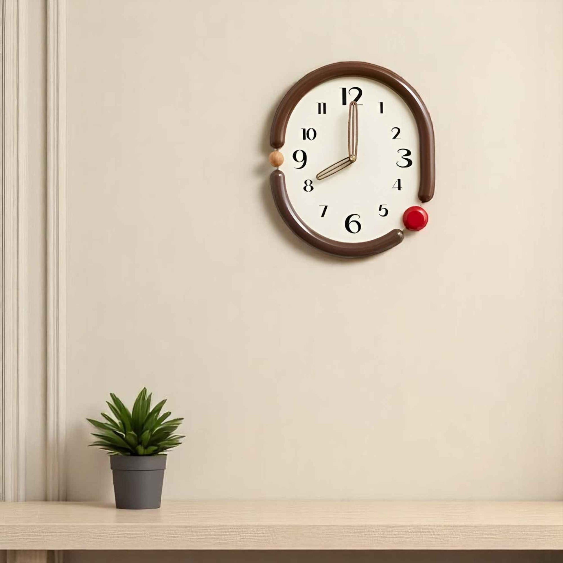 Horloges murales : Horloge Murale Acrylique Minimale au Design Épuré dans de Marche Lino
