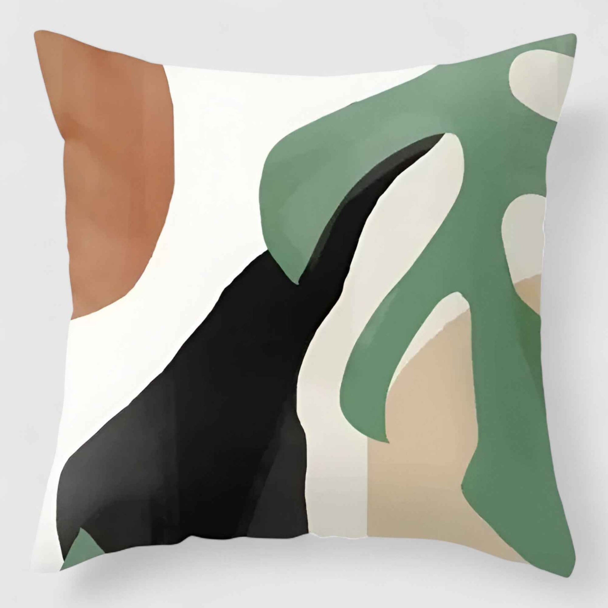 Housses de coussin : Housse de Coussin 40x40 en Tissu Naturel Végétal dans 10 de Marche Lino