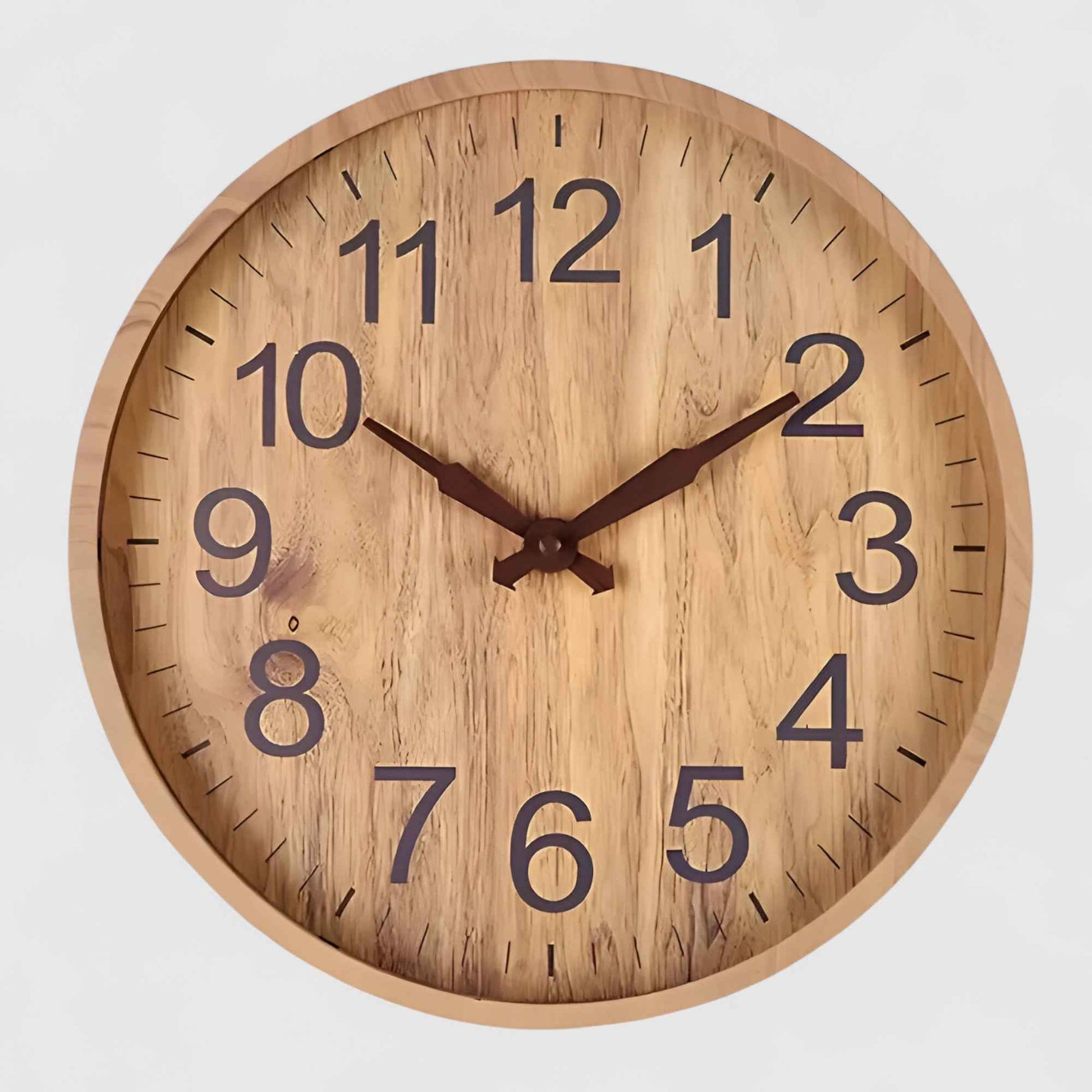 Horloges murales : Horloge Murale en Bois 30 cm - Design Élégant et Moderne dans de Marche Lino