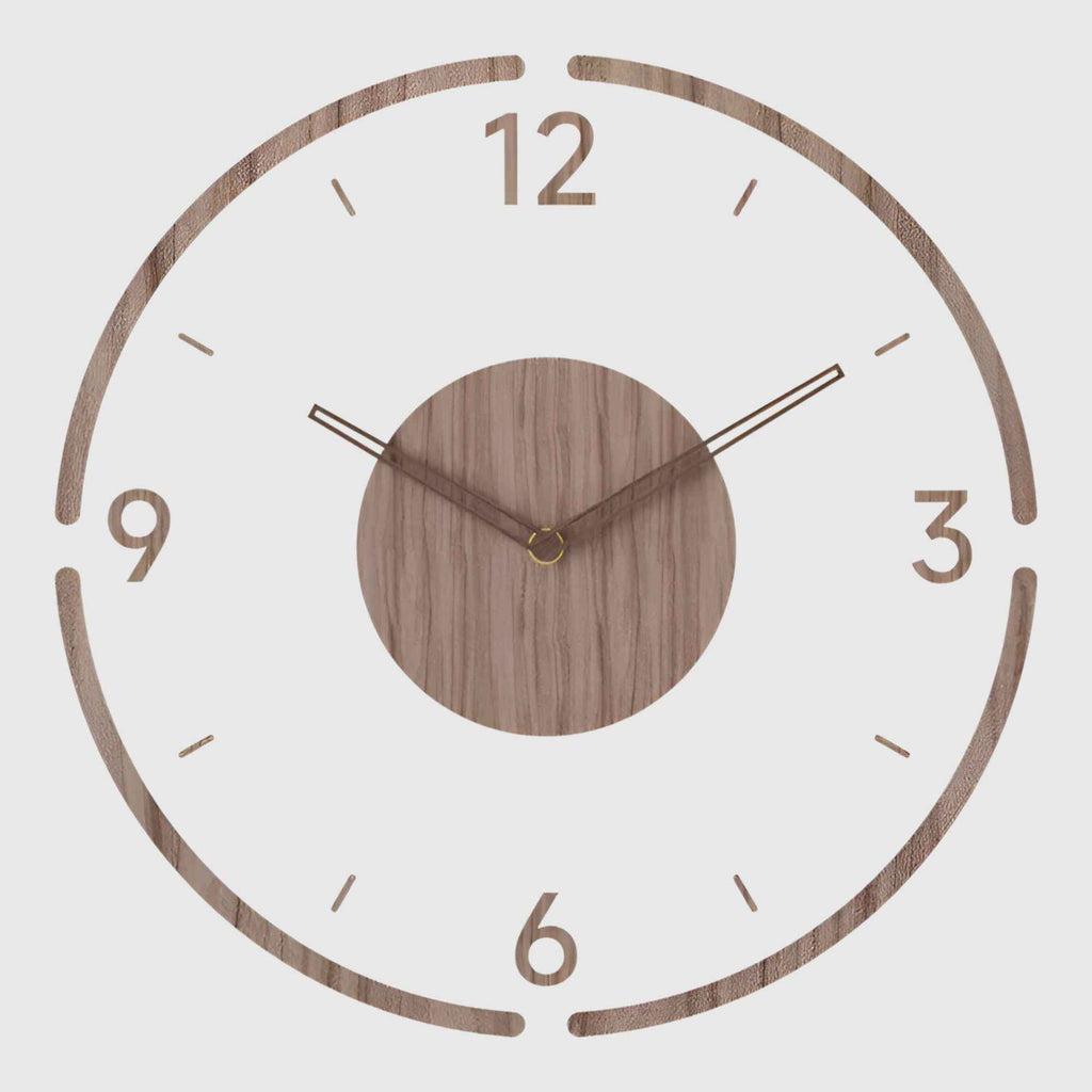 Horloges murales : Horloge Murale Élégante en Acrylique et Bois au Design Moderne dans C de Marche Lino