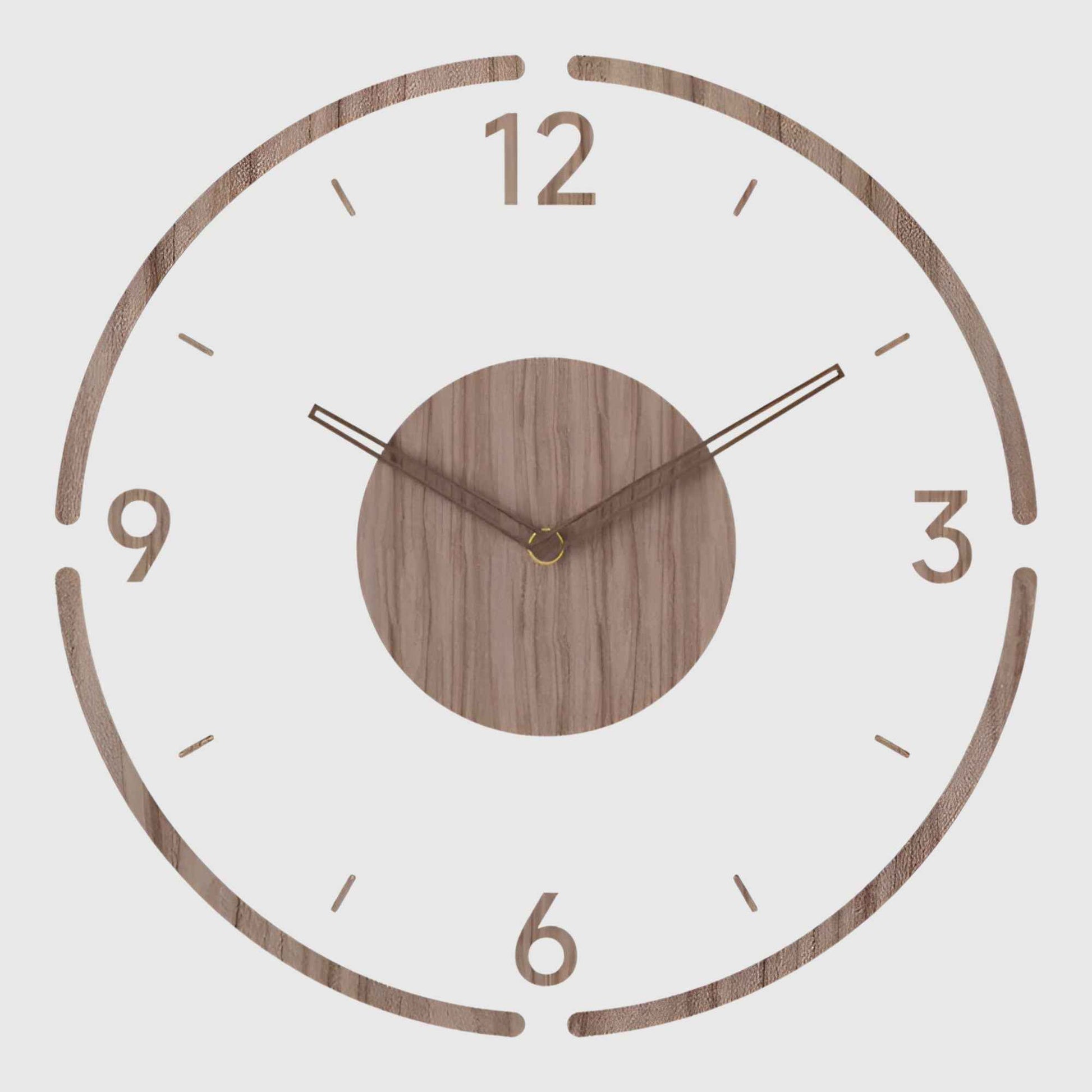 Horloges murales : Horloge Murale Élégante en Acrylique et Bois au Design Moderne dans C de Marche Lino