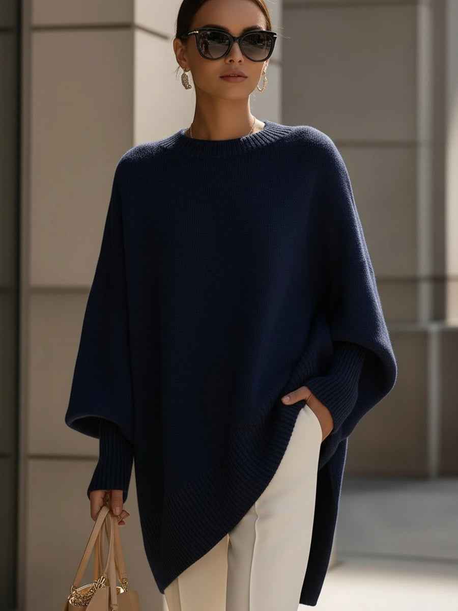 Mandy – Poncho oversize : Élégance stylée et sans effort