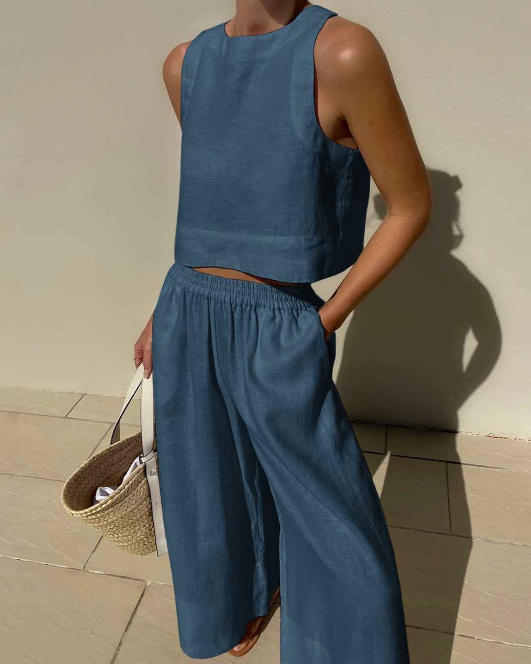 Ensemble Deux Pièces Classique – Élégant et Confortable, Parfait pour le Travail et le Style Urbain du Week-end