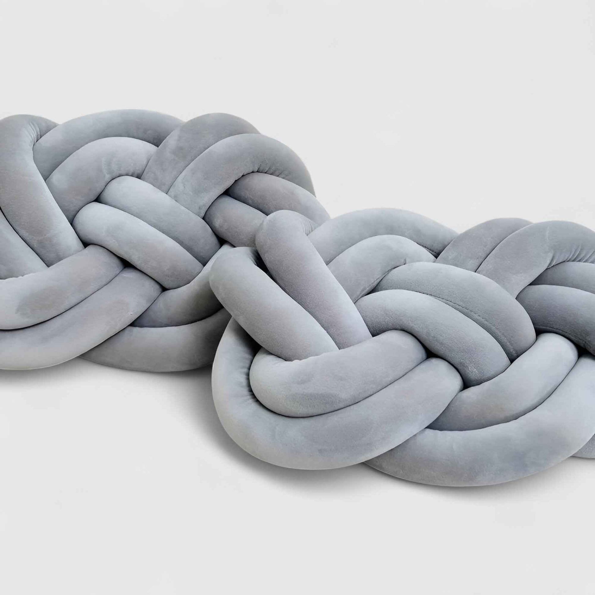 Coussins décoratifs : Ensemble Oreillers Décoratifs Peluche - 2 Oreillers Doux et Chic dans Gris Clair de Marche Lino