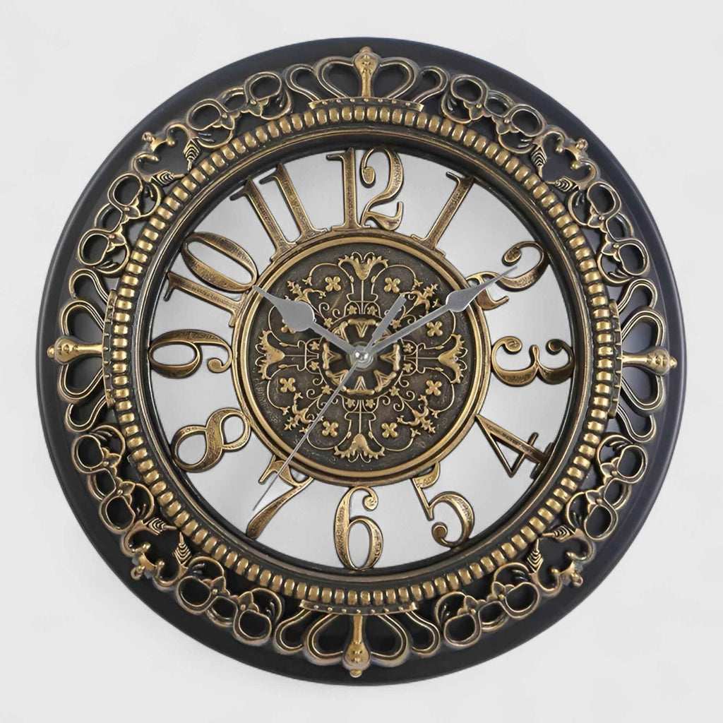 Horloges murales : Horloge Murale en Acrylique Quartz Moderne et Élégante dans Or de Marche Lino