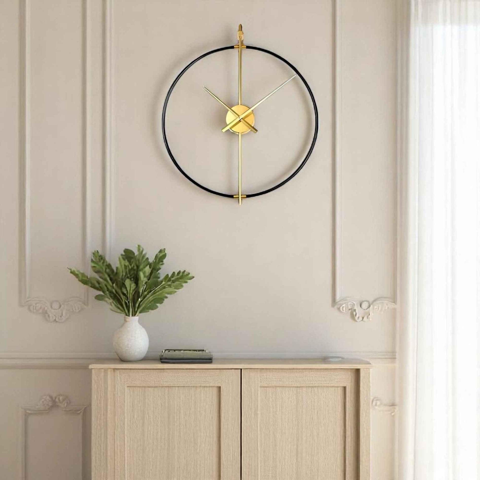 Horloges murales : Grande Horloge Murale Vintage Bois dans de Marche Lino