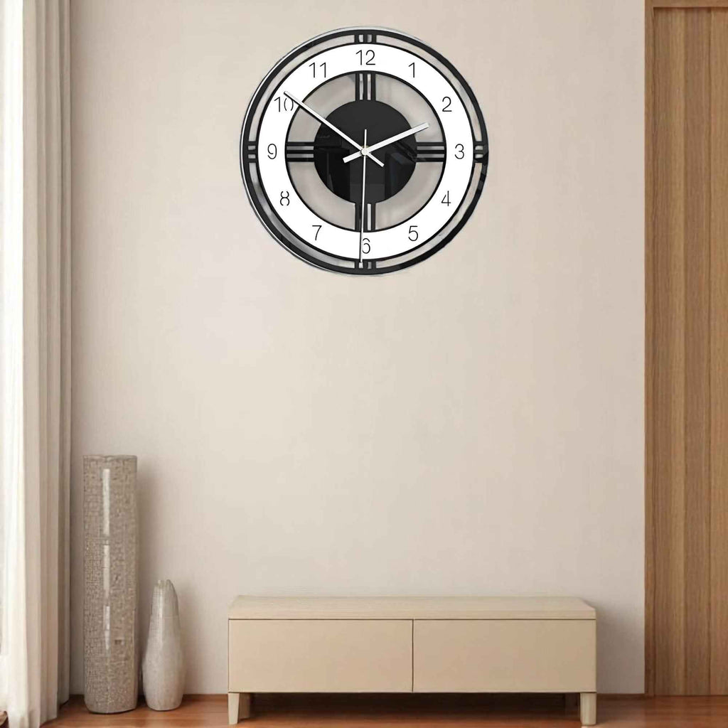 Horloges murales : Horloge Murale Acrylique Minimaliste Moderne pour une Décoration Intérieure Élégante dans de Marche Lino
