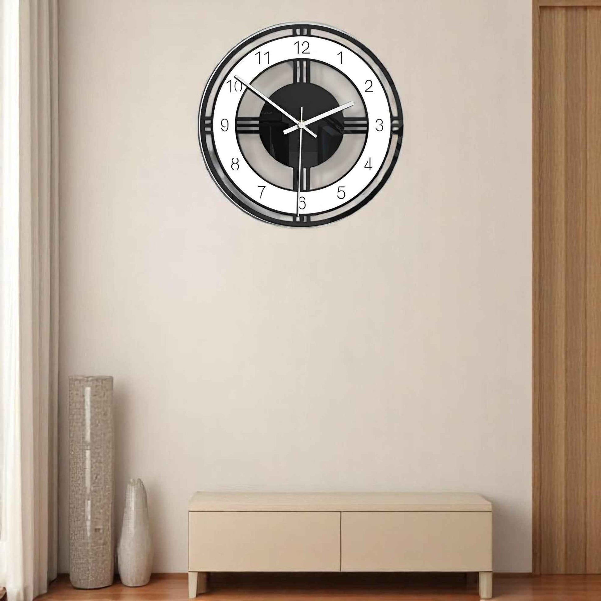 Horloges murales : Horloge Murale Acrylique Minimaliste Moderne pour une Décoration Intérieure Élégante dans de Marche Lino