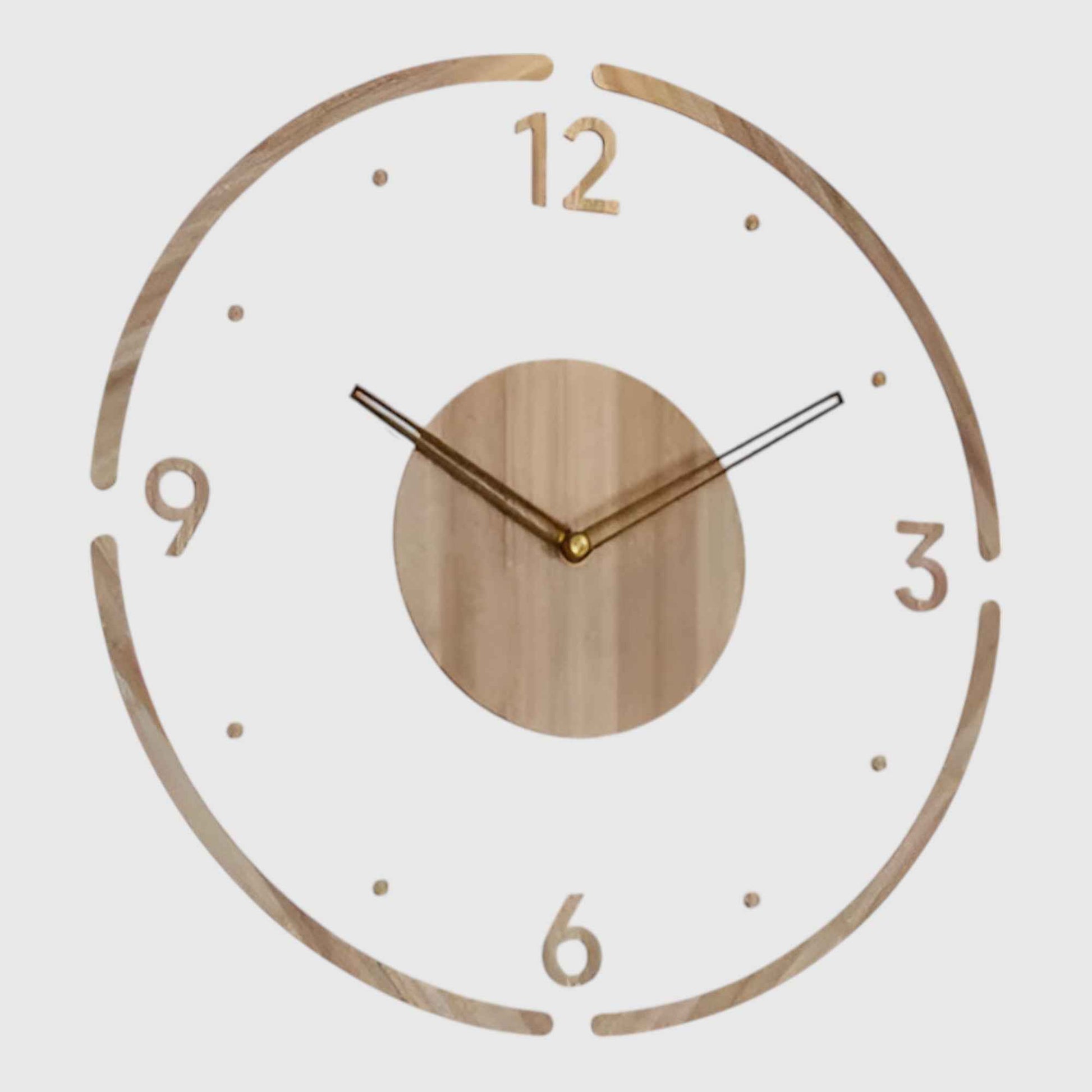 Horloges murales : Horloge Murale Élégante en Acrylique et Bois au Design Moderne dans de Marche Lino