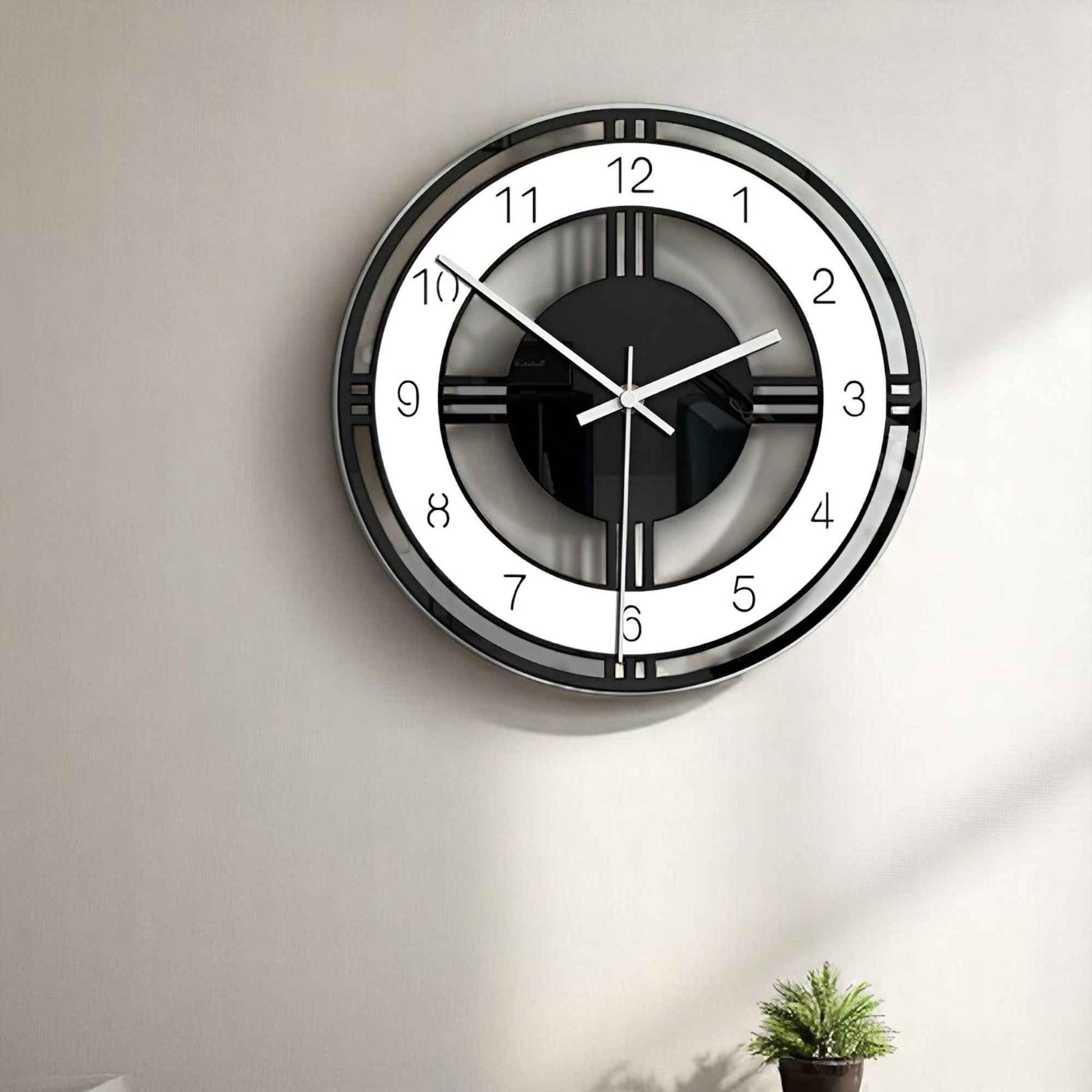 Horloges murales : Horloge Murale Acrylique Minimaliste Moderne pour une Décoration Intérieure Élégante dans de Marche Lino