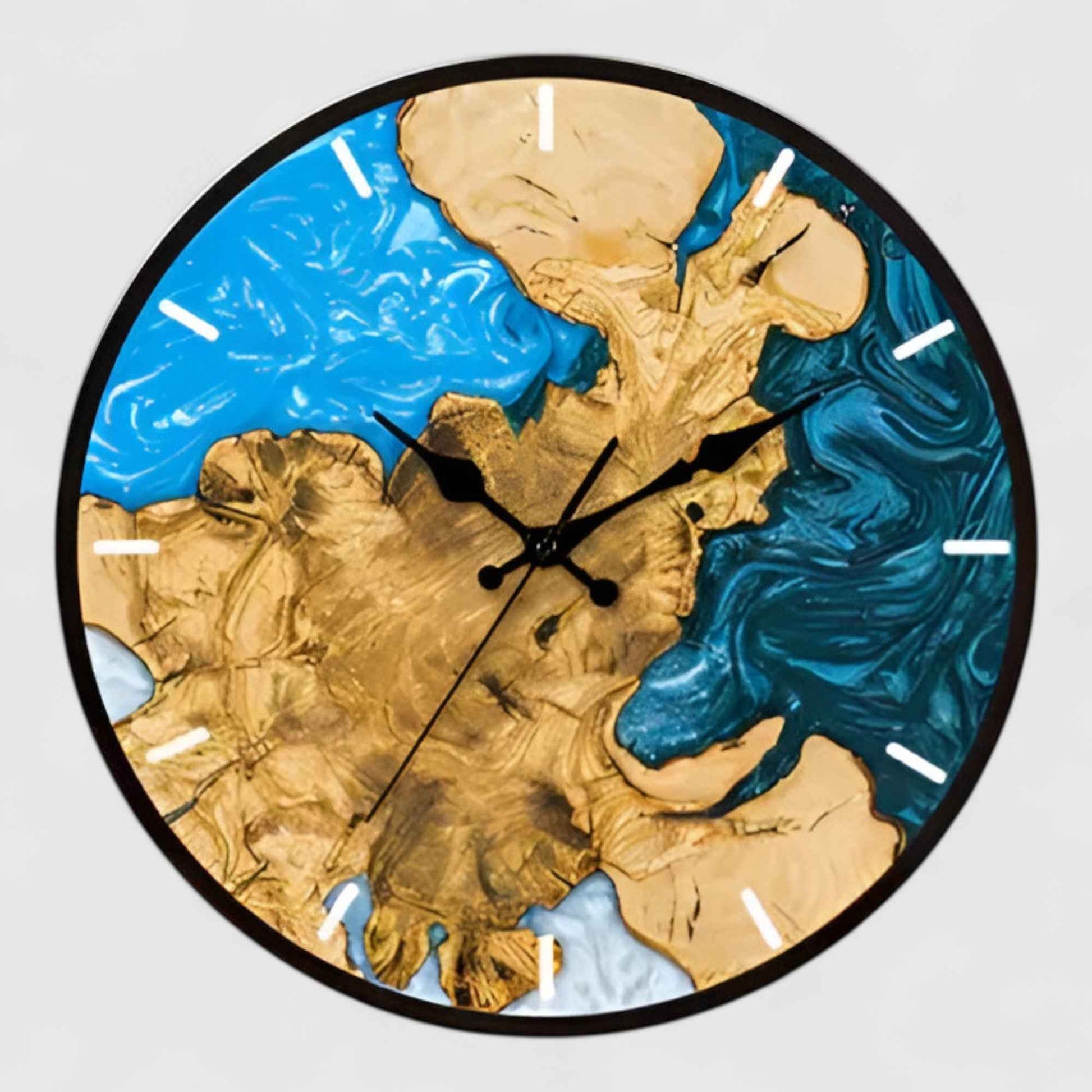 Horloges murales : Horloge Murale Minimaliste Noire 30 cm – Élégante et Moderne dans C de Marche Lino