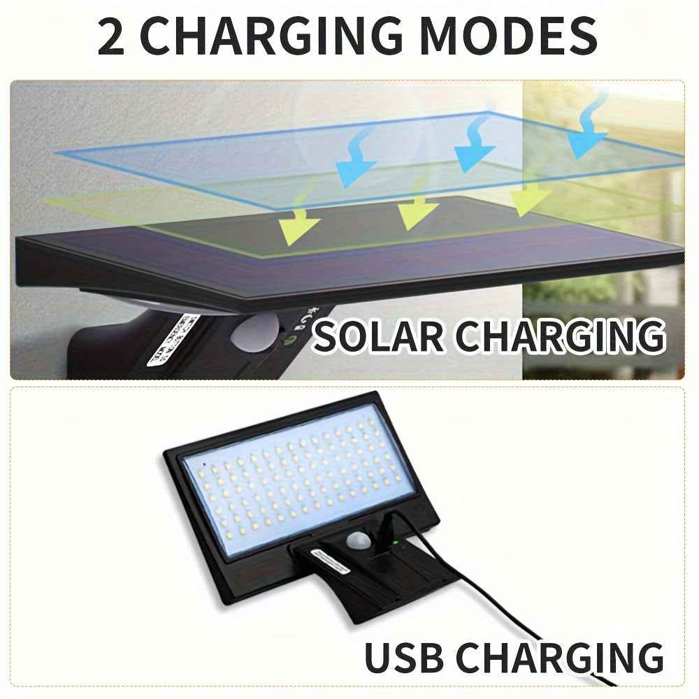 SmartSolar - Lampe LED solaire extérieure avec détecteur de mouvement – Lumière claire, sans fil et lumière toujours gratuite