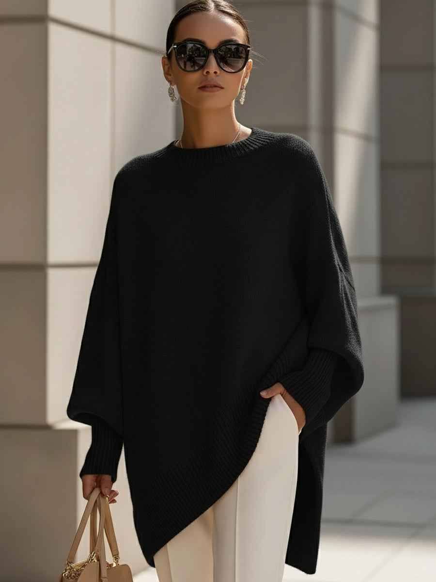 Mandy – Poncho oversize : Élégance stylée et sans effort