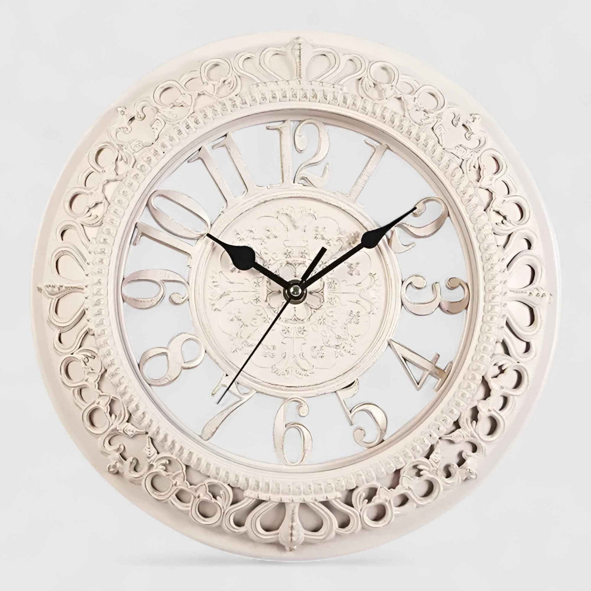 Horloges murales : Horloge Murale en Acrylique Quartz Moderne et Élégante dans Blanc de Marche Lino