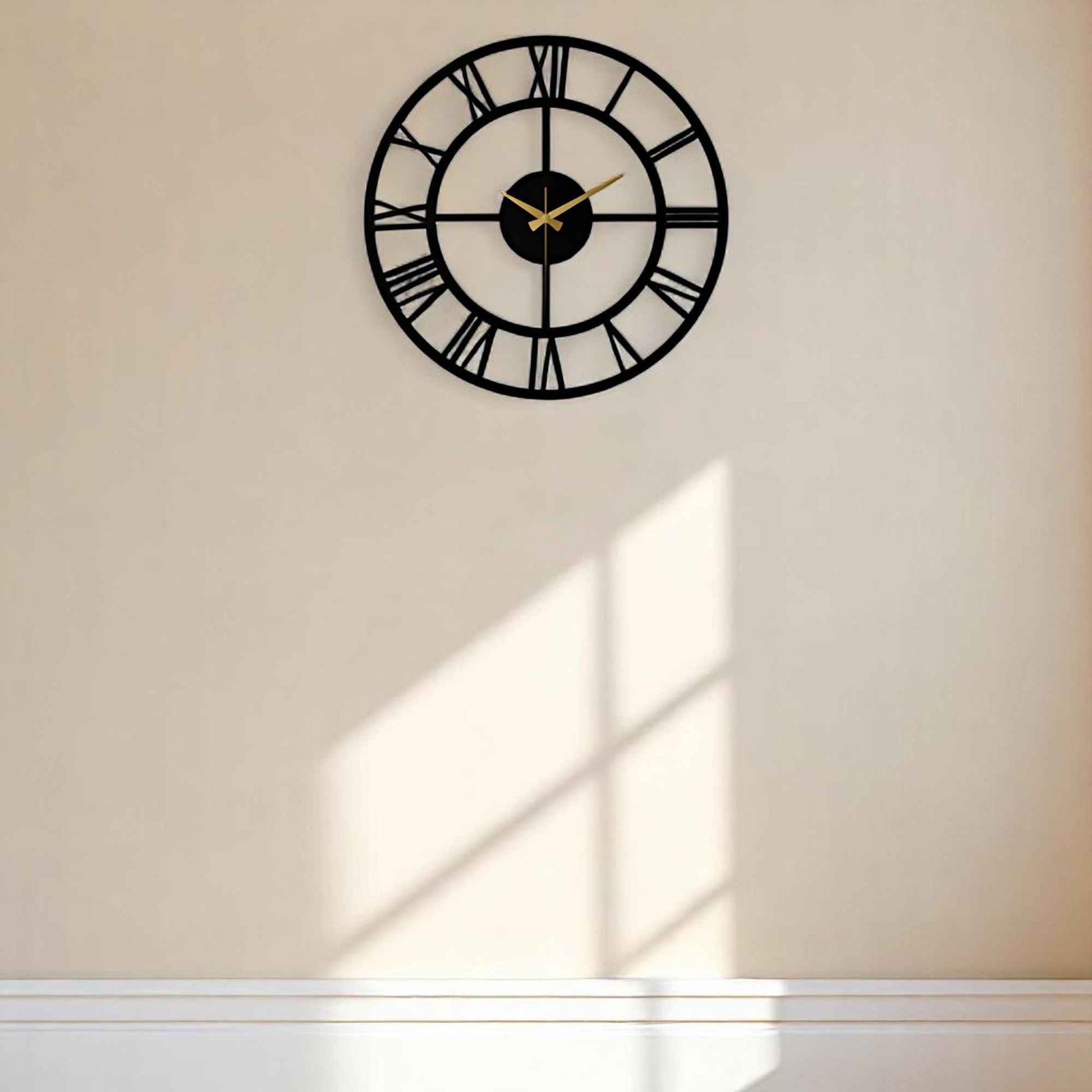 Horloges murales : Horloge Murale Vintage Métal Design Rétro dans de Marche Lino