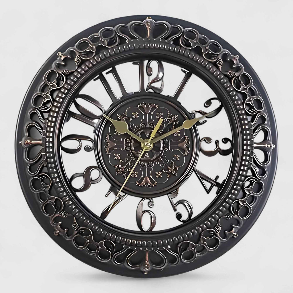 Horloges murales : Horloge Murale en Acrylique Quartz Moderne et Élégante dans Noir de Marche Lino