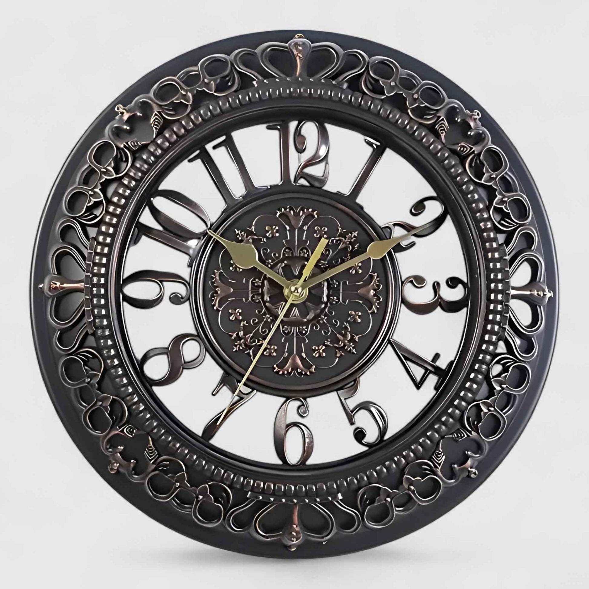 Horloges murales : Horloge Murale en Acrylique Quartz Moderne et Élégante dans Noir de Marche Lino