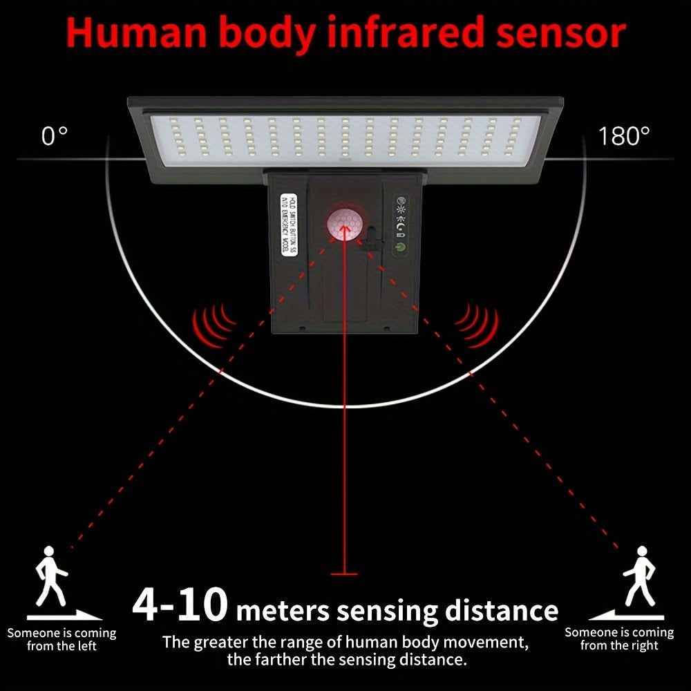 SmartSolar - Lampe LED solaire extérieure avec détecteur de mouvement – Lumière claire, sans fil et lumière toujours gratuite