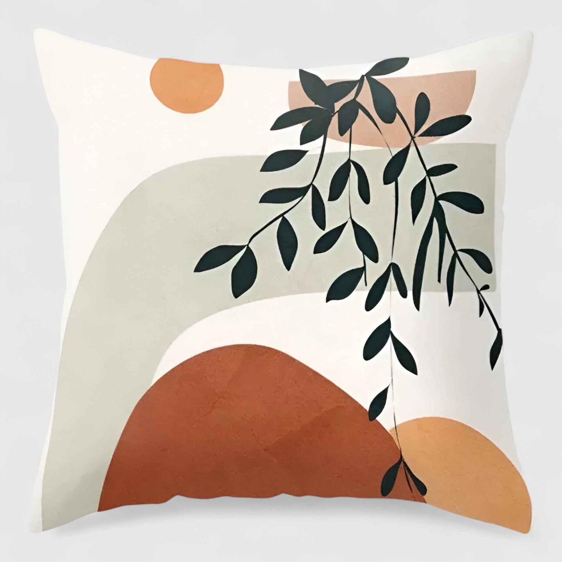 Housses de coussin : Housse de Coussin 40x40 en Tissu Naturel Végétal dans 5 de Marche Lino