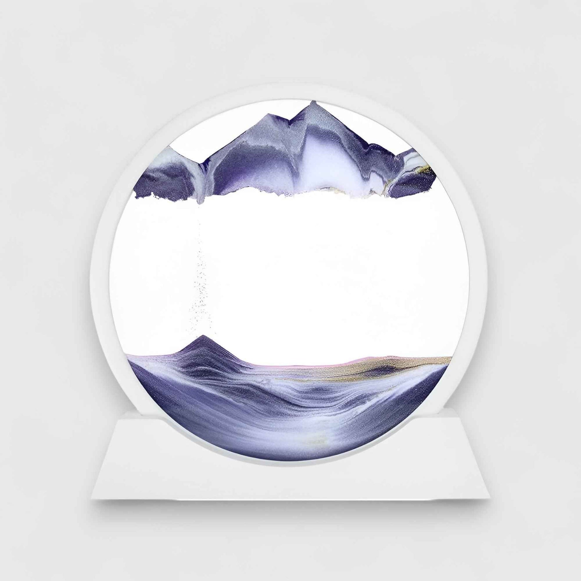 Art de sable : Décor Verre 3D Sable en Mouvement pour un Intérieur Élégant et Dynamique dans de Marche Lino