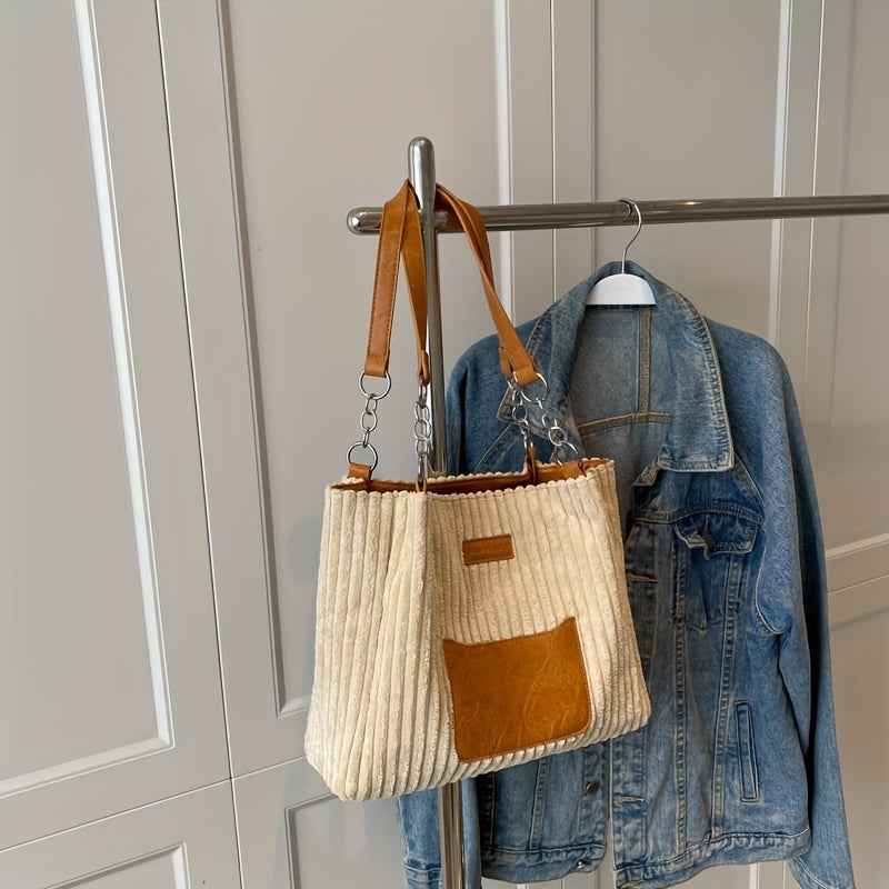 S.F.Y. || Modieuze Corduroy Kettingtas
