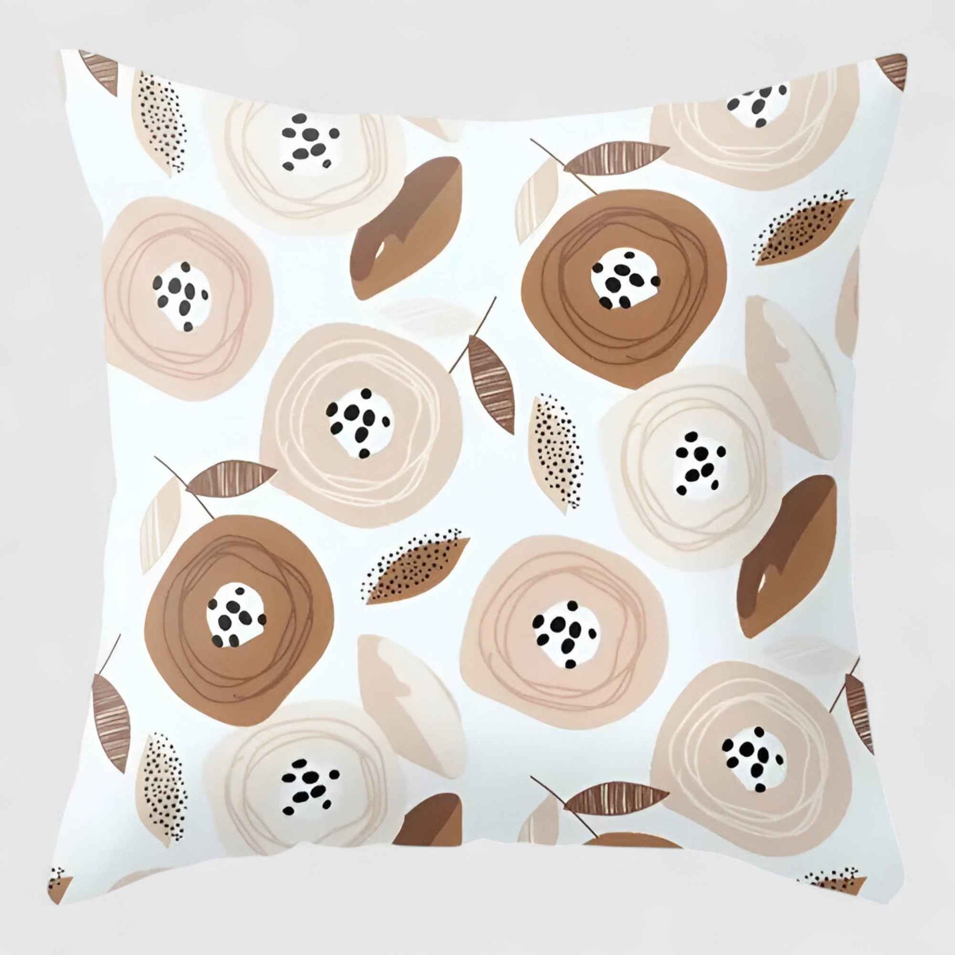 Housses de coussin : Housse de Coussin 40x40 en Tissu Naturel Végétal dans 6 de Marche Lino