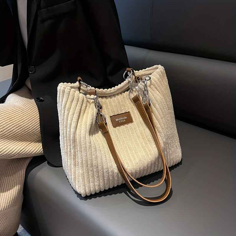 S.F.Y. || Modieuze Corduroy Kettingtas