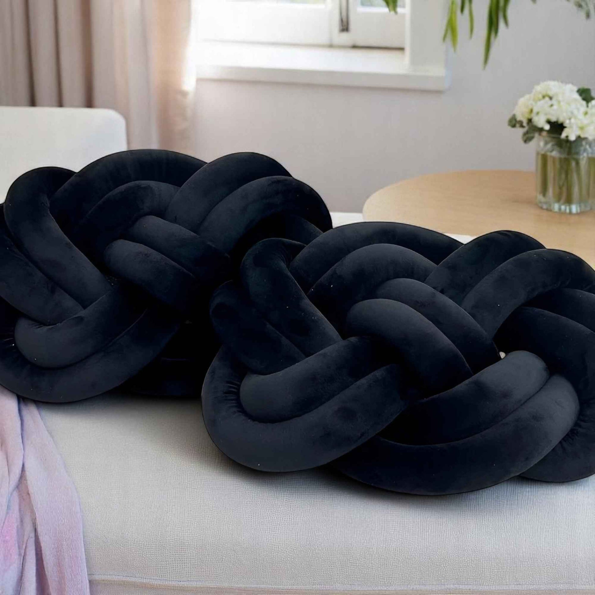 Coussins décoratifs : Ensemble Oreillers Décoratifs Peluche - 2 Oreillers Doux et Chic dans de Marche Lino