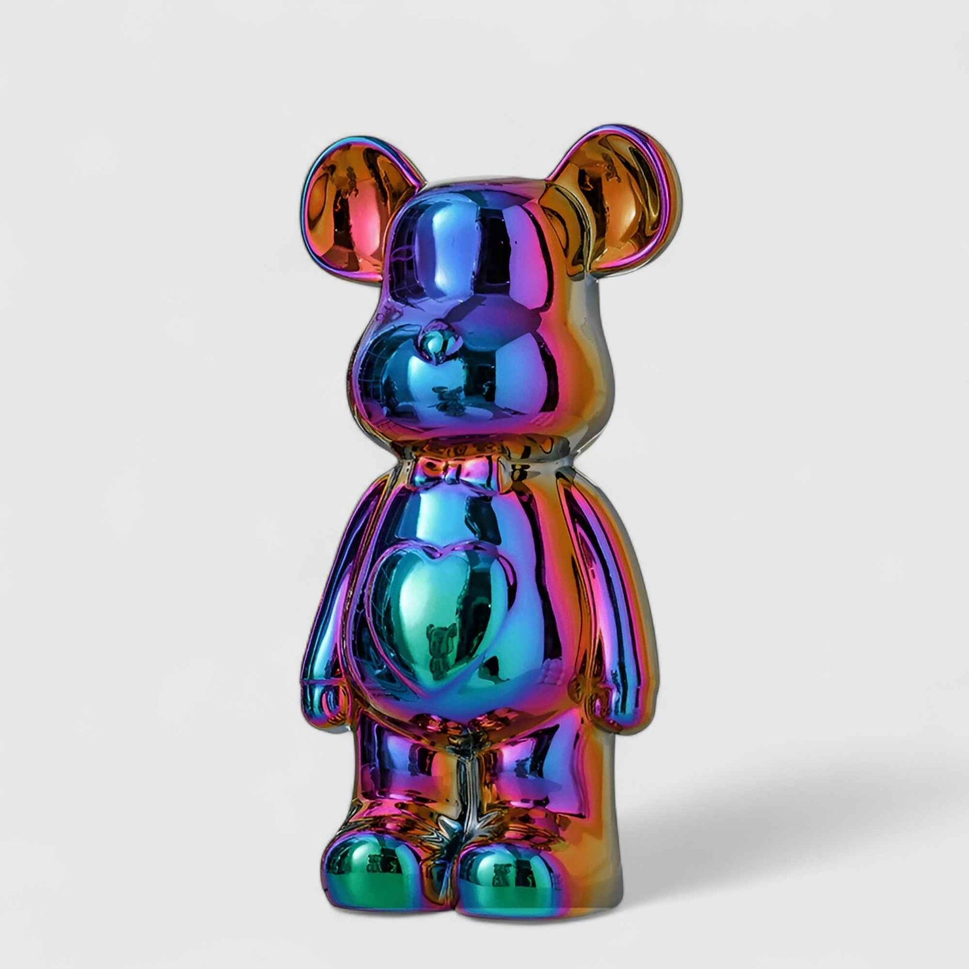 Figurines : Statuette Ours Céramique Luxe 28 cm - Décoration Élegante pour Intérieur dans Multicolore de Marche Lino