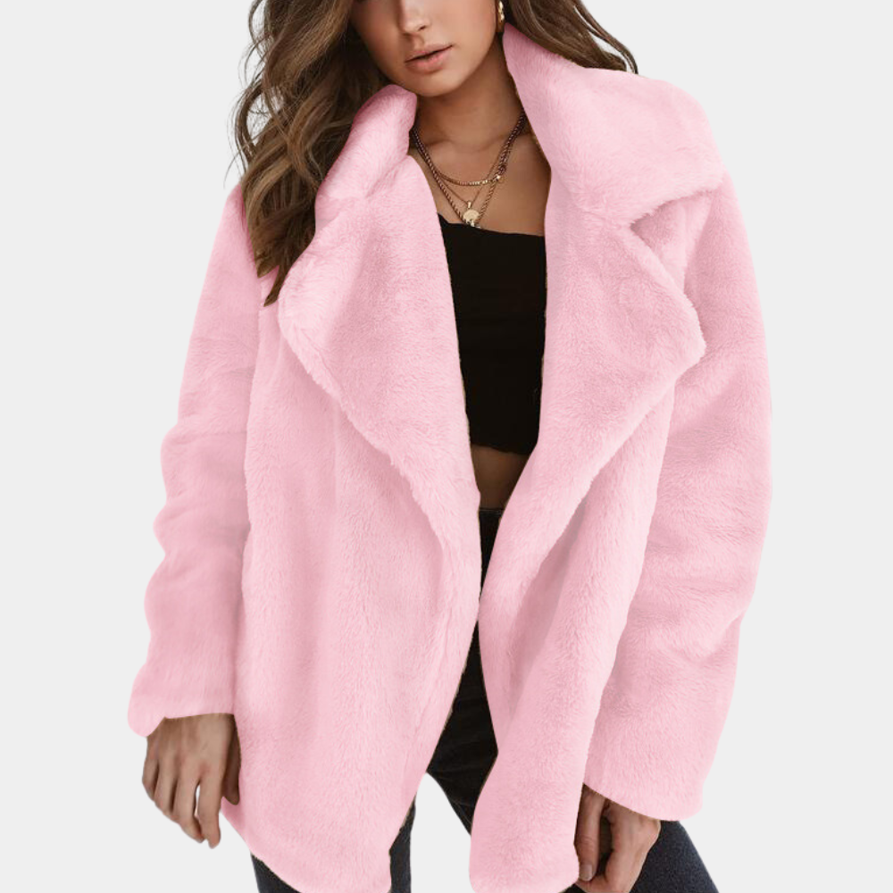 Manteau d'hiver chic et douillet pour femme, pour un look saisonnier élégant