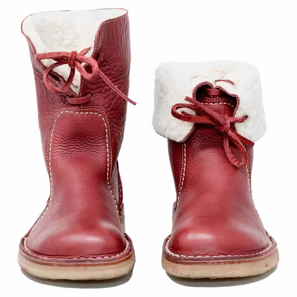 Botas de media caña de cuero casuales y elegantes para mujer, para estilo y comodidad diarios