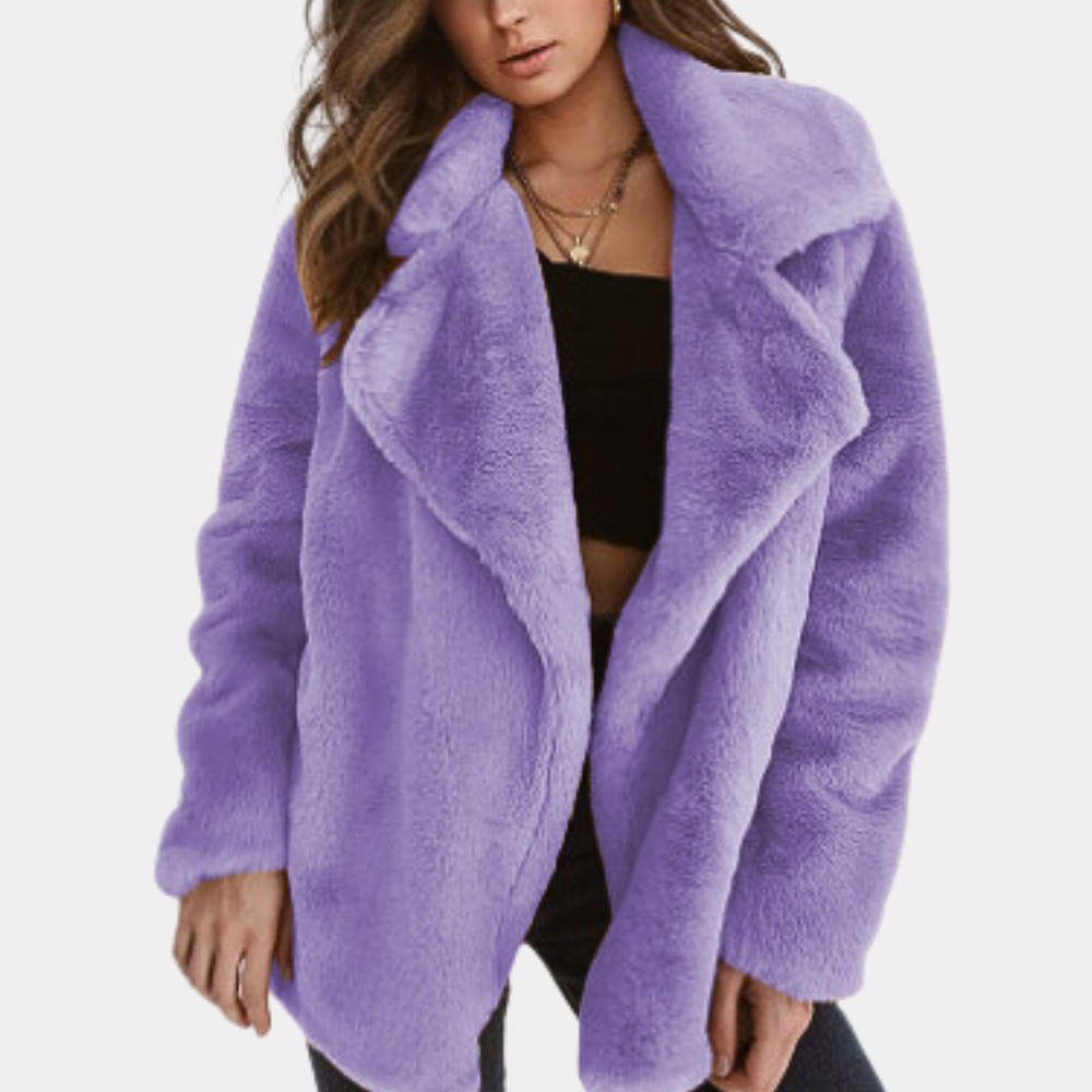 Manteau d'hiver chic et douillet pour femme, pour un look saisonnier élégant