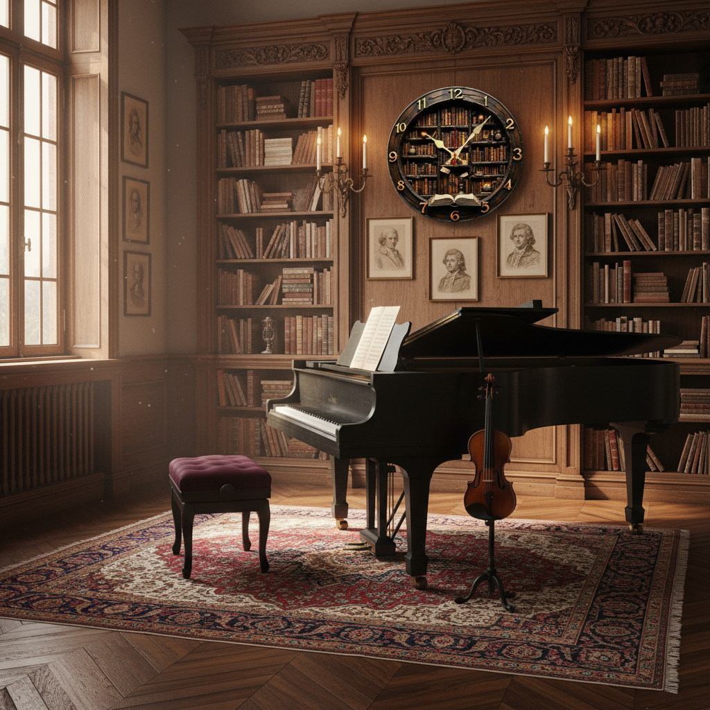 Horloge Murale Ronde en Bois – Style Minimaliste