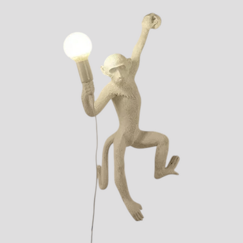 Applique Murale en Résine – Forme Singe, Style Décoratif