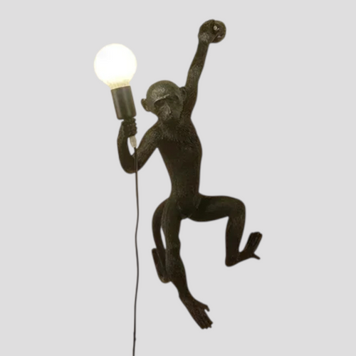 Applique Murale en Résine – Forme Singe, Style Décoratif