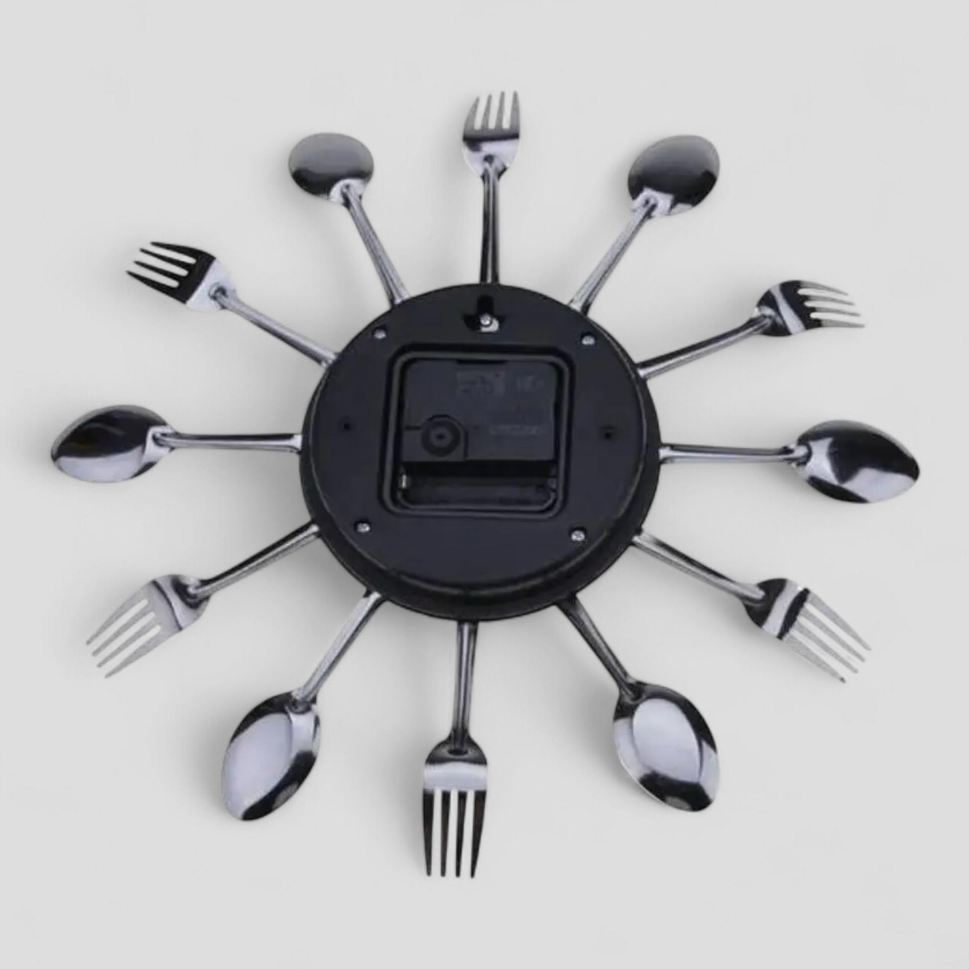 Horloge Murale Métallique au Design Minimaliste – 12 Pouces