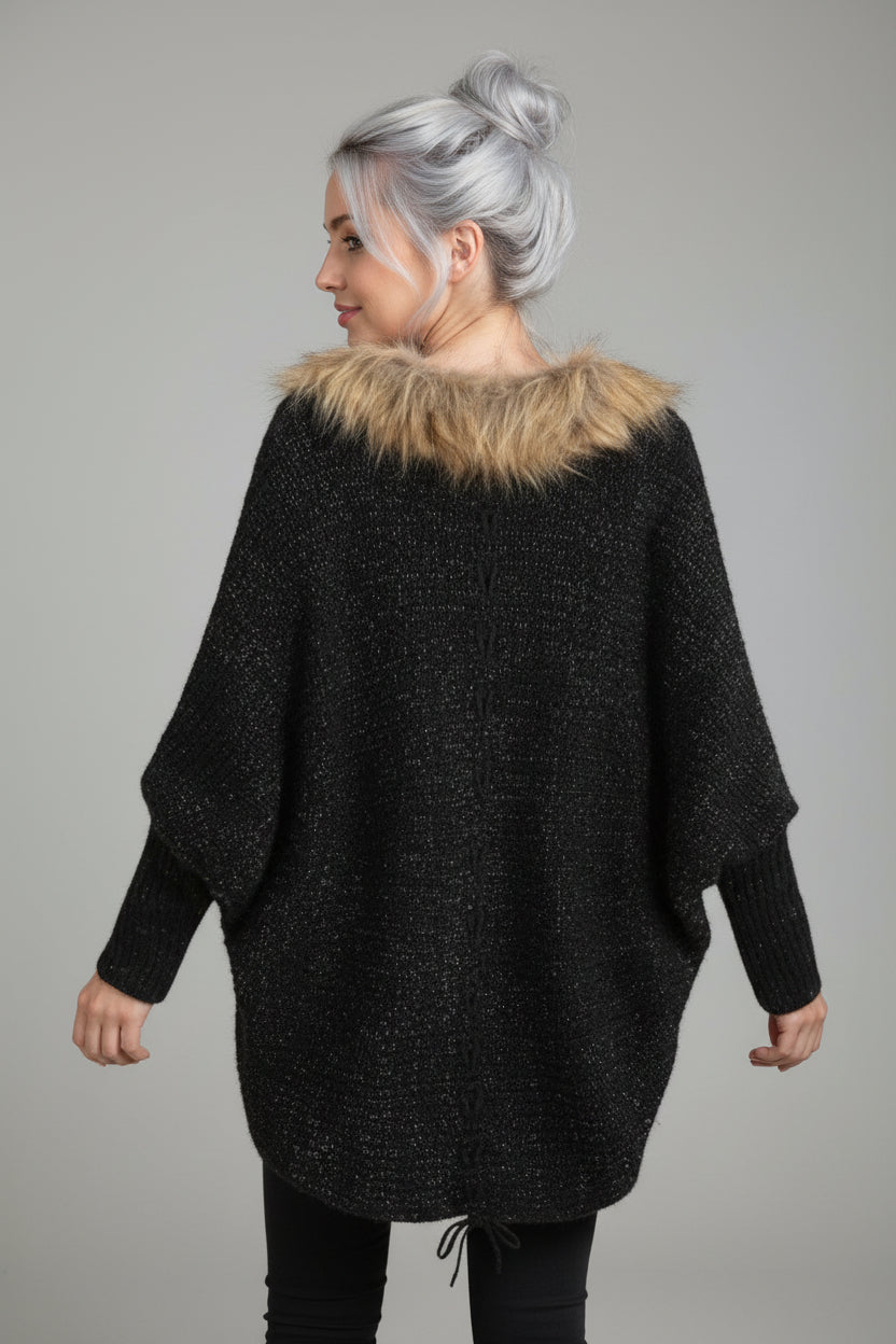Cardigan Femme à Col Long