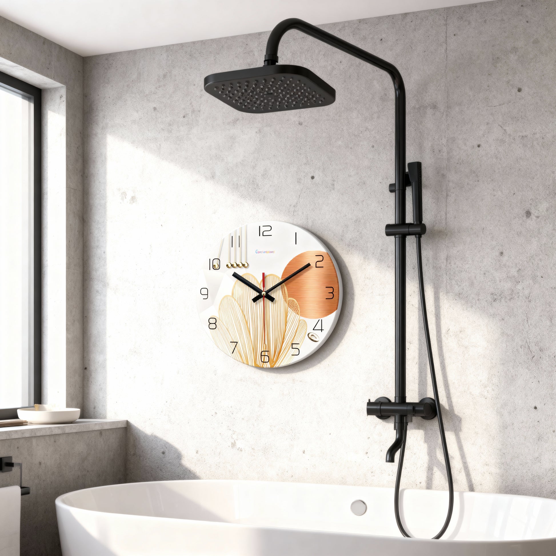 Horloge Murale Géométrique Élégante – Design Moderne pour Intérieur