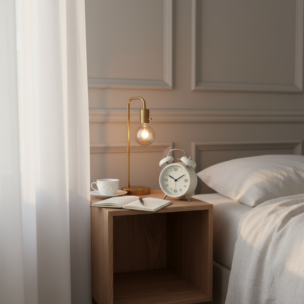 Réveil Lumineux à Double Cloche with Alarme Forte