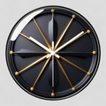 Leise Wanduhr im Glas-Design