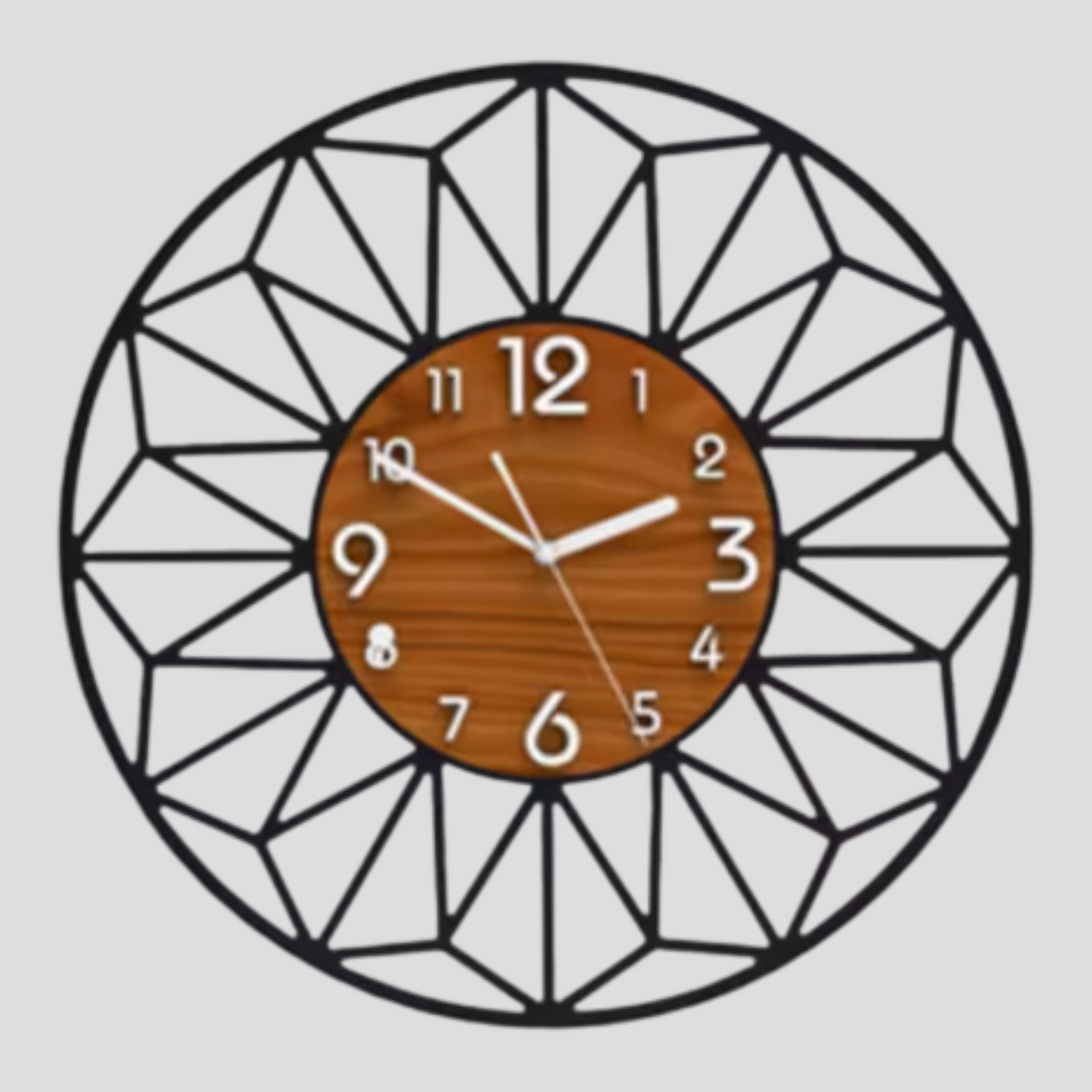 Horloge Murale en Bois au Design Élégant