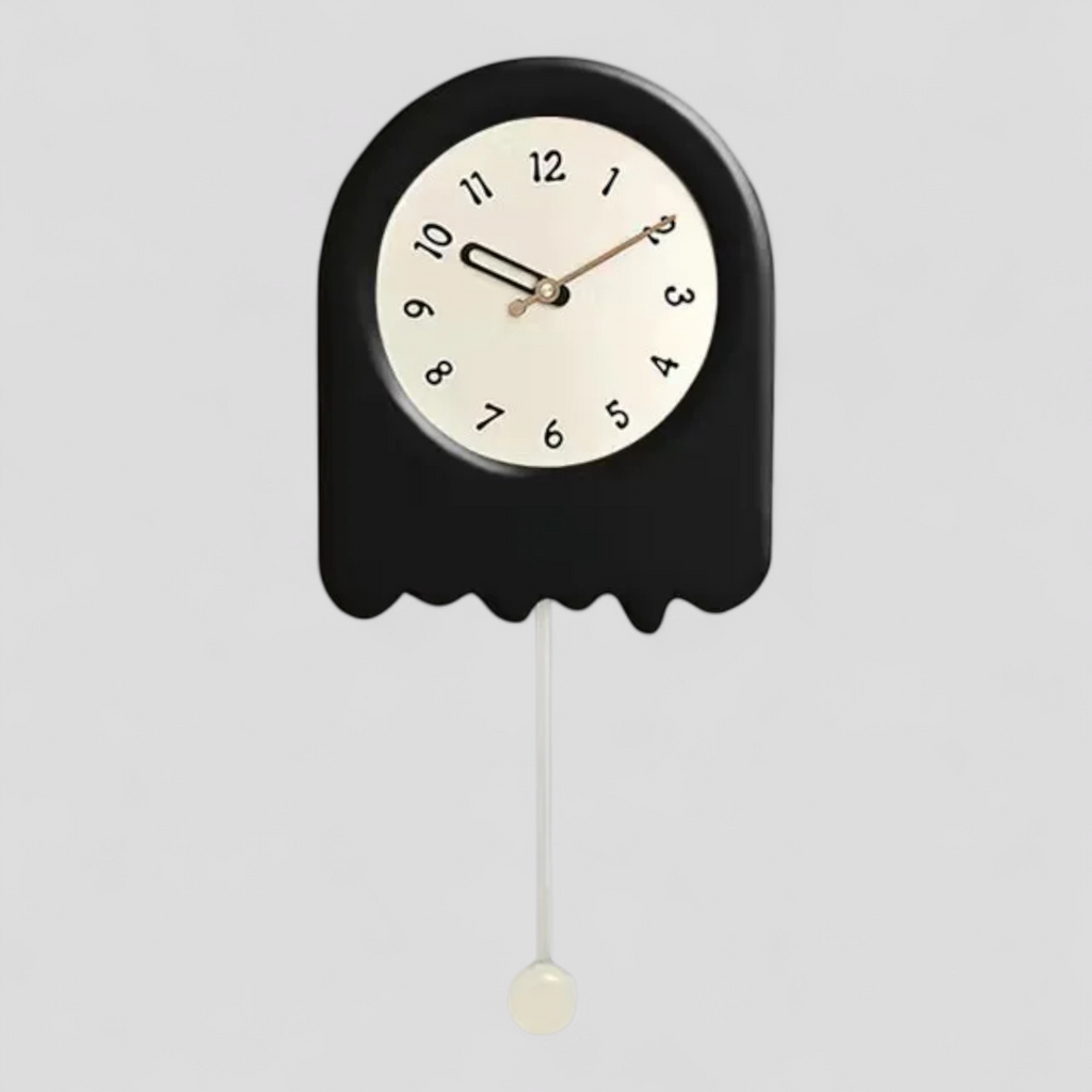 Horloge Murale Ronde en Bois – Style Contemporain, Silencieuse