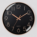 Leise moderne Wanduhr aus Glas – 8 Zoll