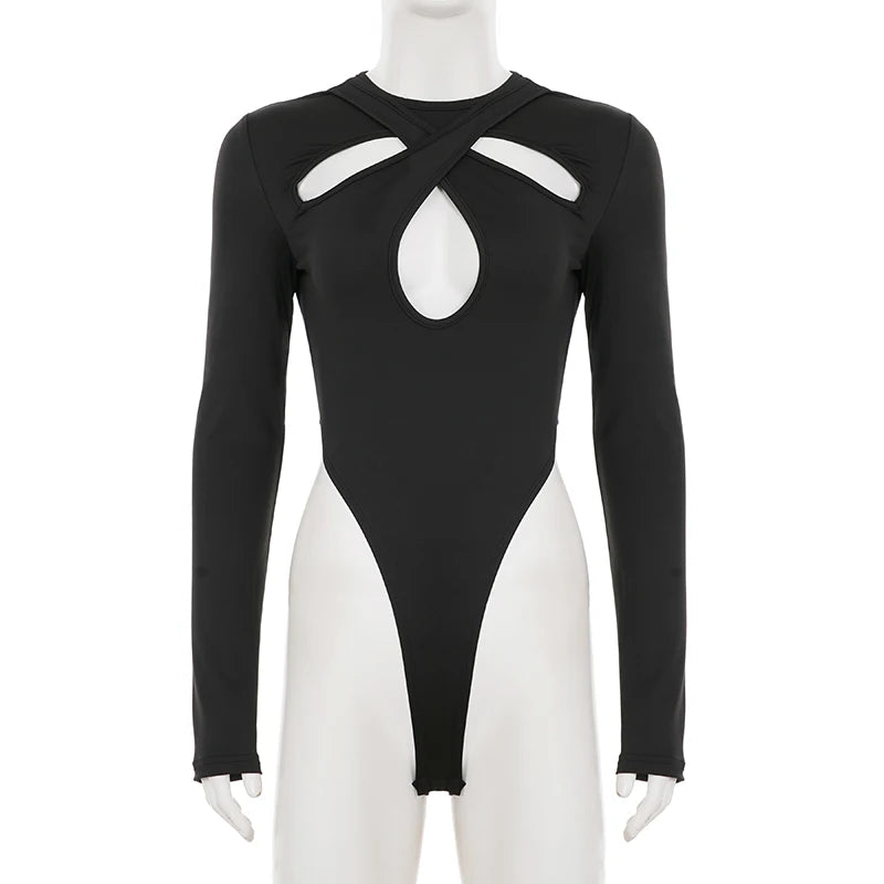 Body Slim Élégant À Manches Longues Femme 3