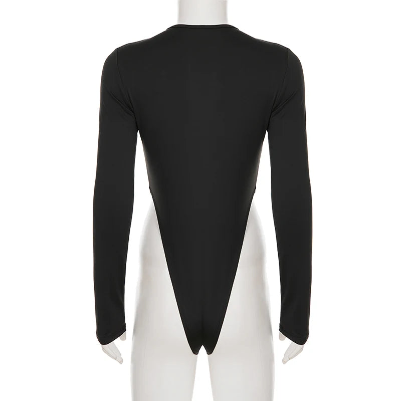 Body Slim Élégant À Manches Longues Femme 4