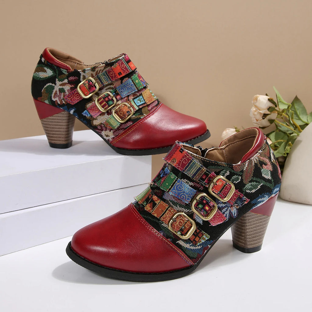 Bottes Femmes Bohème Élégantes Courtes 0