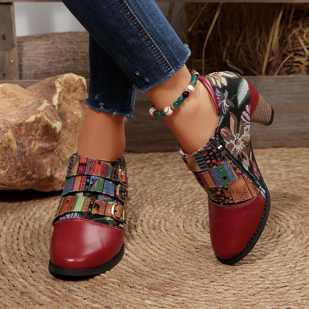 Bottes Femmes Bohème Élégantes Courtes 1