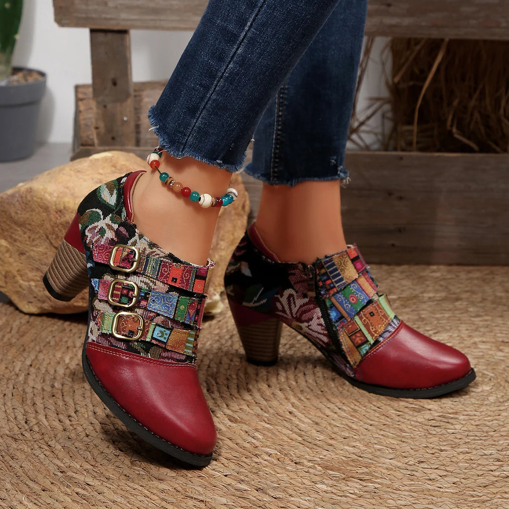 Bottes Femmes Bohème Élégantes Courtes 2
